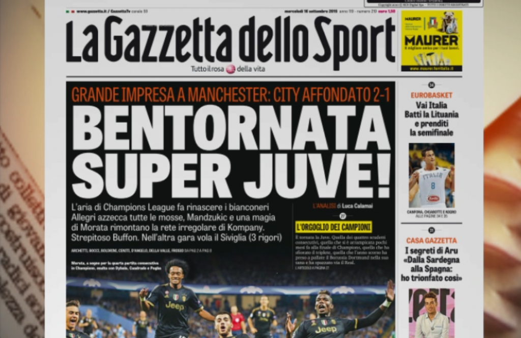 Rassegna stampa del 16-09-2015