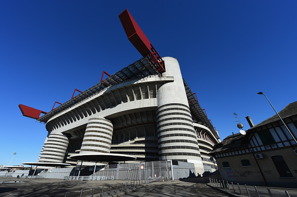 Lo stadio Giuseppe Meazza in San Siro