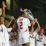 Cafu col Milan vincitore della Champions League