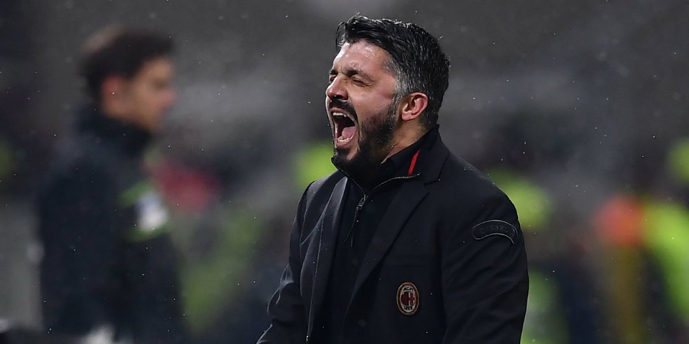 News Milan - La grinta di Ringhio Gattuso, allenatore del Milan.