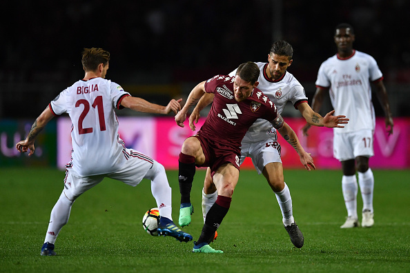 Torino-Milan Biglia ha lasciato il campo dopo uno scontro di gioco