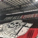 Milan-Inter: la coreografia rossonera