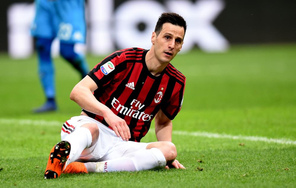 Nikola Kalinic, alla prima stagione (negativa) in maglia Milan.