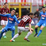 Uno scatto dell’ultimo Milan - Napoli.