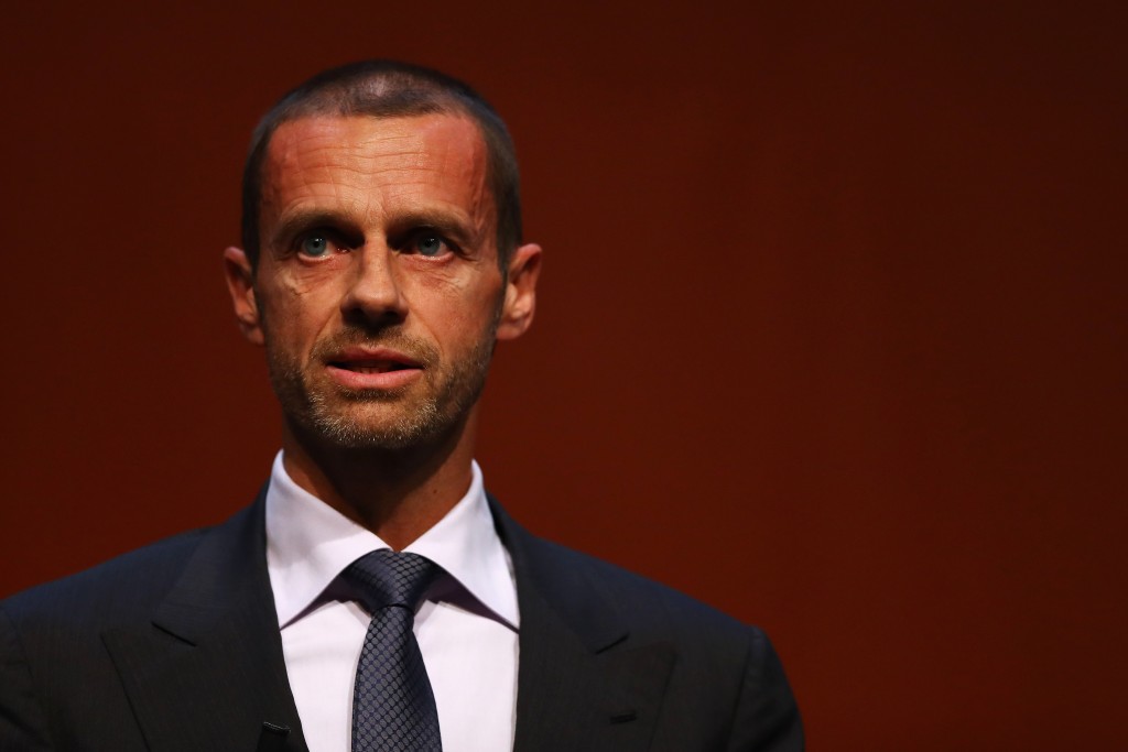 Ceferin, presidente della UEFA.