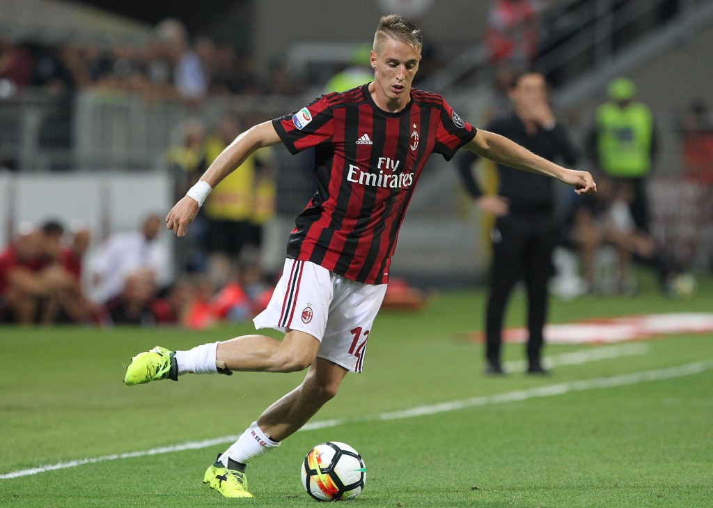 Conti con la maglia del Milan