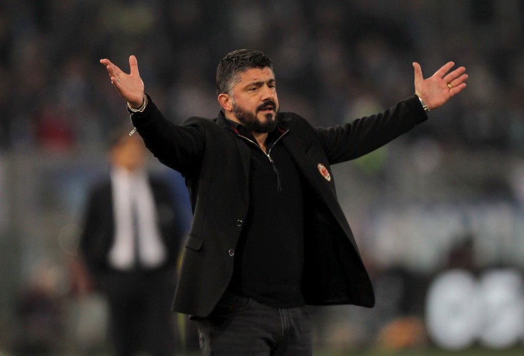 Gennaro Gattuso, tecnico del Milan dal dicembre 2017.
