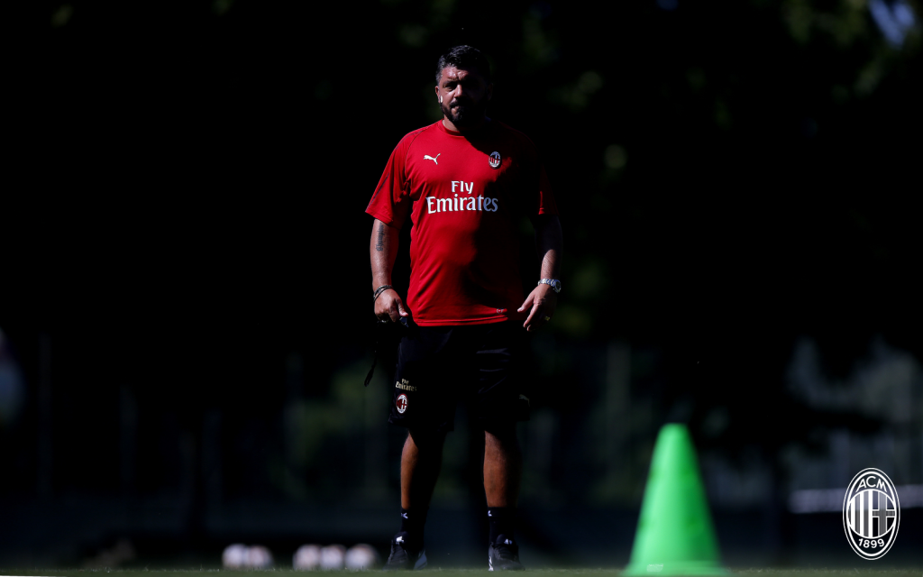 Rino Gattuso, attuale allenatore del Milan.