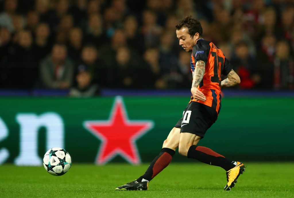 Bernard in azione: diverse presenze in Champions per lui con lo Shaktar Donetsk