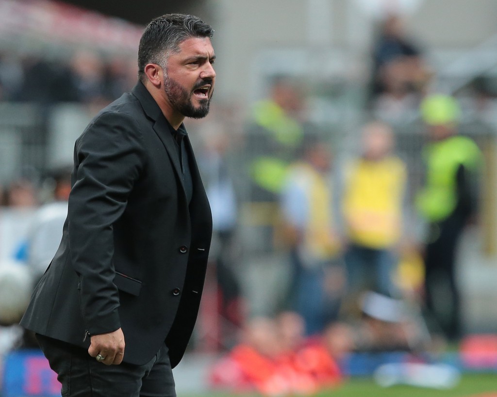 Rino Gattuso, confermatissimo allenatore del Milan.