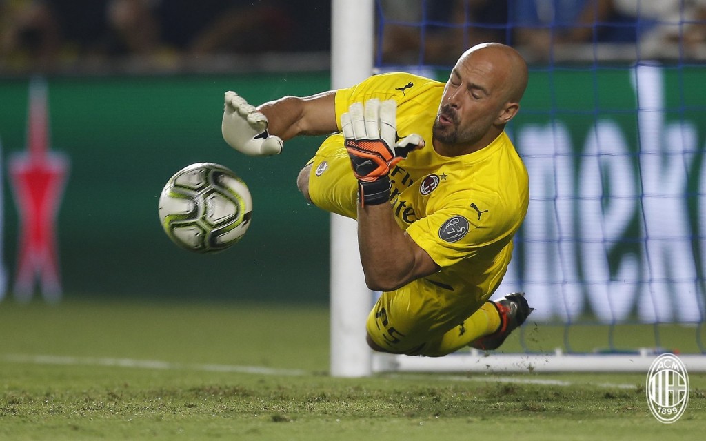 Reina attuale secondo portiere del Milan