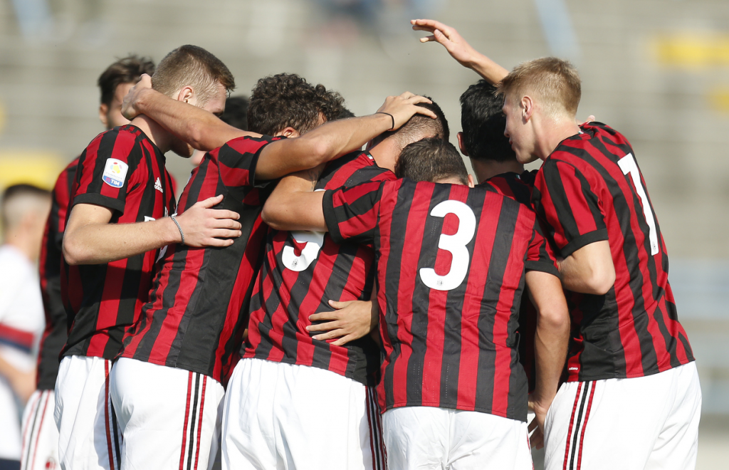 I ragazzi del Milan Primavera
