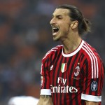 Ibrahimovic con la maglia del Milan