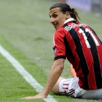 Ibrahimovic con la maglia del Milan