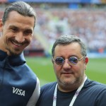Zlatan Ibrahimovic assieme a Mino Raiola, suo procuratore