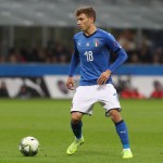 Barella in azione con la nazionale