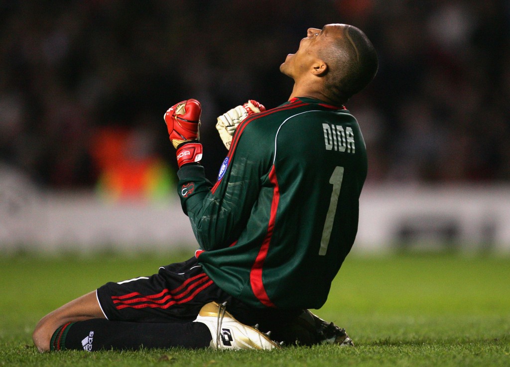 Dida quando giocava con il Milan
