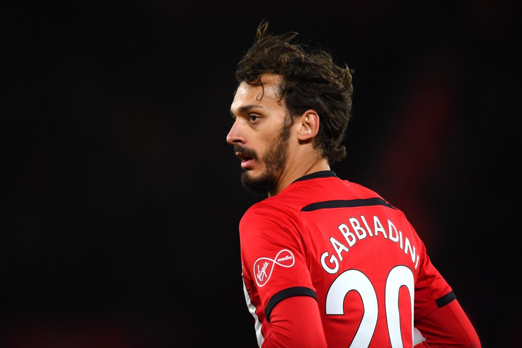 gabbiadini con la maglia del Southampton