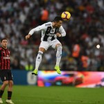 Ronaldo in azione con la maglia della juventus