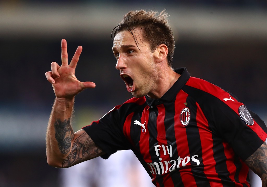 Biglia con la maglia del Milan