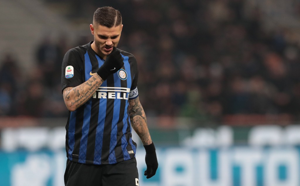 Icardi con la maglia nerazzurra