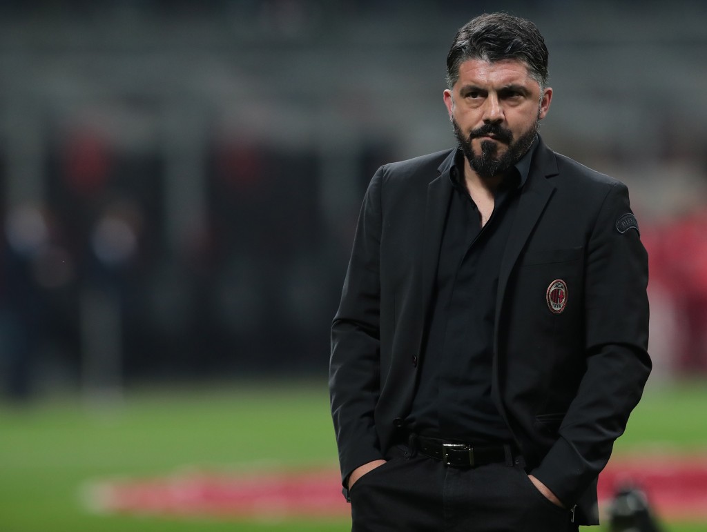 Gattuso allenatore del Milan prima di Giampaolo
