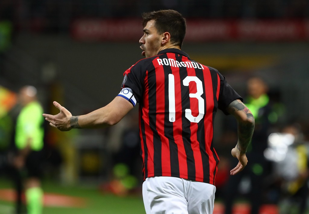Alessio Romagnoli difensore e capitano del Milan