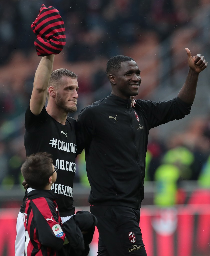 Abate quando ha salutato il Milan