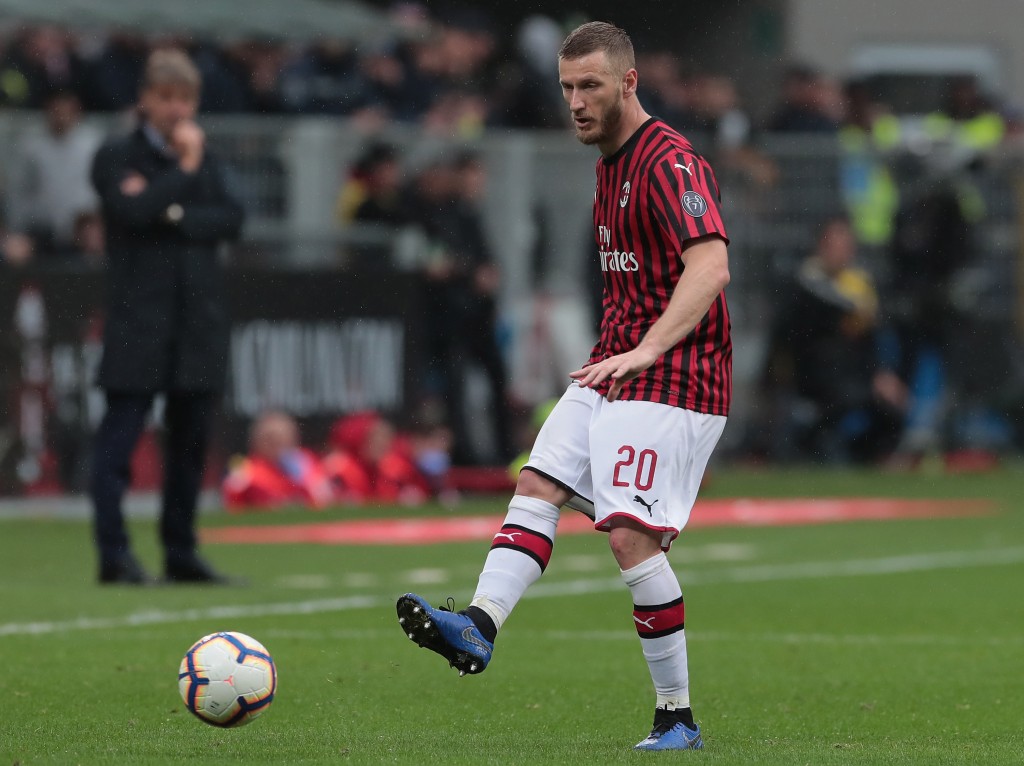 Abate con la maglia del Milan
