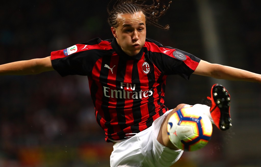 Laxalt in azione con la maglia del Milan