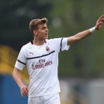 Daniel Maldini con la maglia del Milan