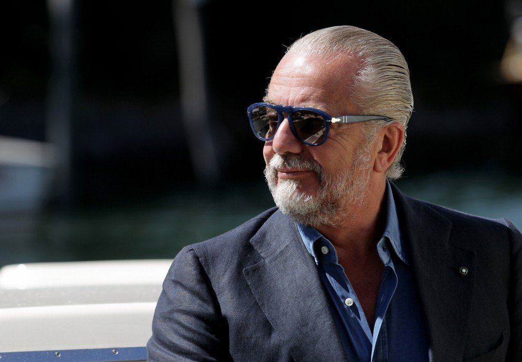 Il presidente del Napoli Aurelio De Laurentiis