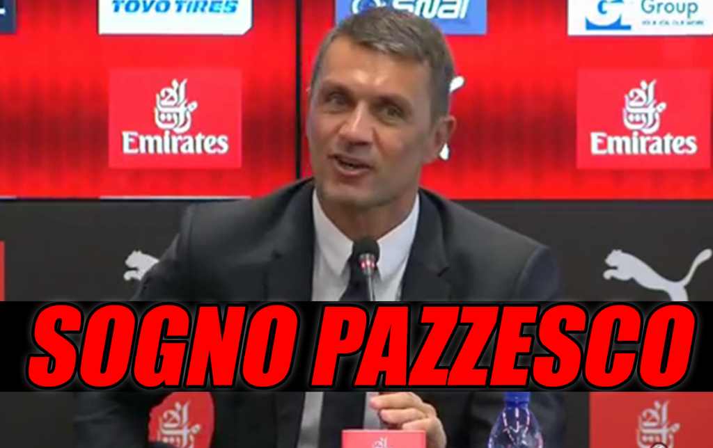 Calciomercato Milan, Maldini rivela il suo sogno!
