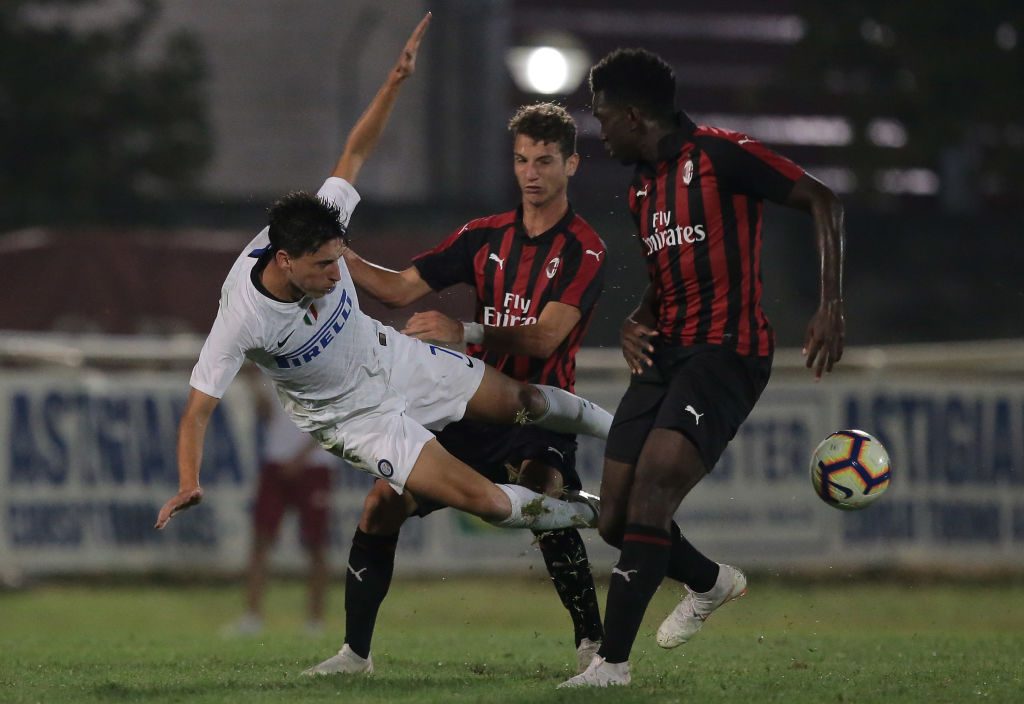 Tsadjout con la maglia del Milan