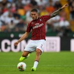 Davide Calabria con la maglia rossonera