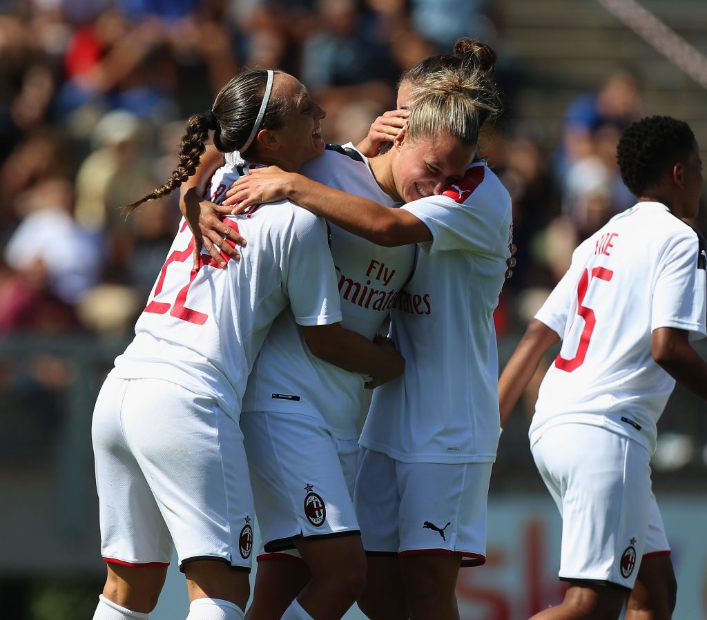 Le ragazze del Milan femminile