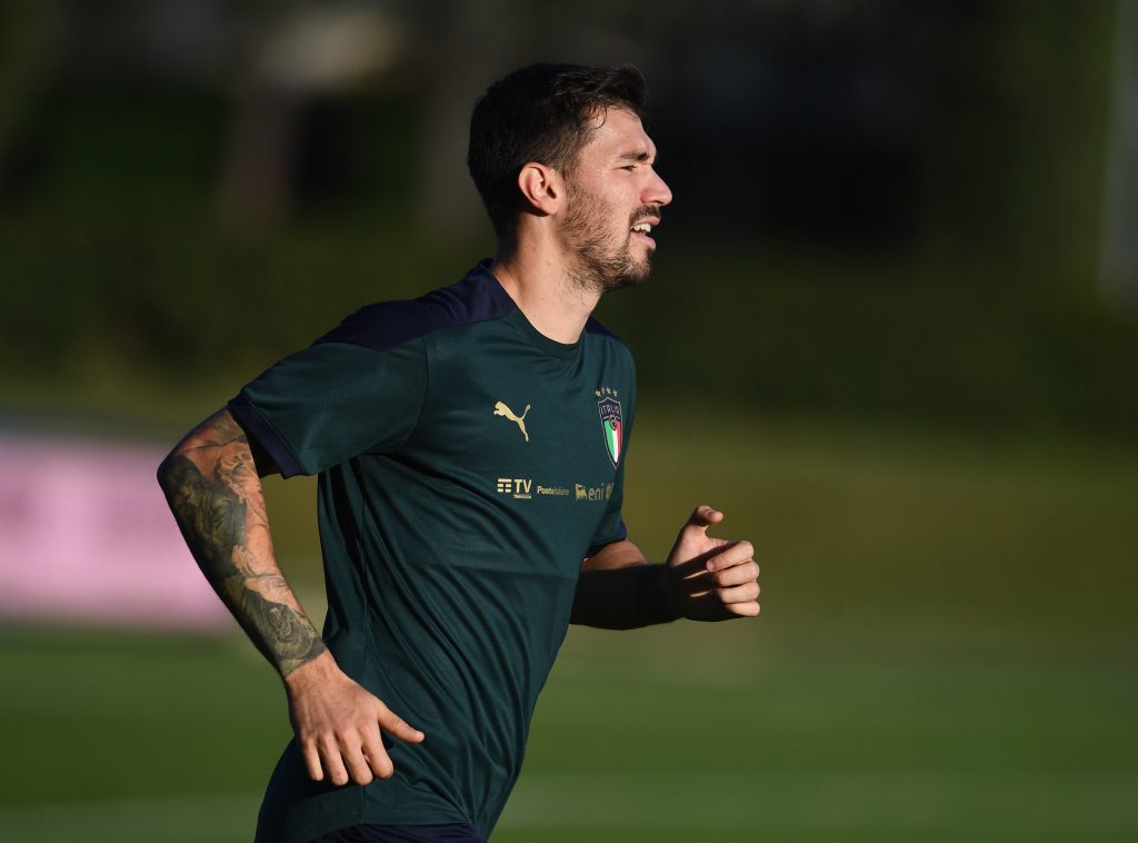 Romagnoli con la maglia della Nazionale