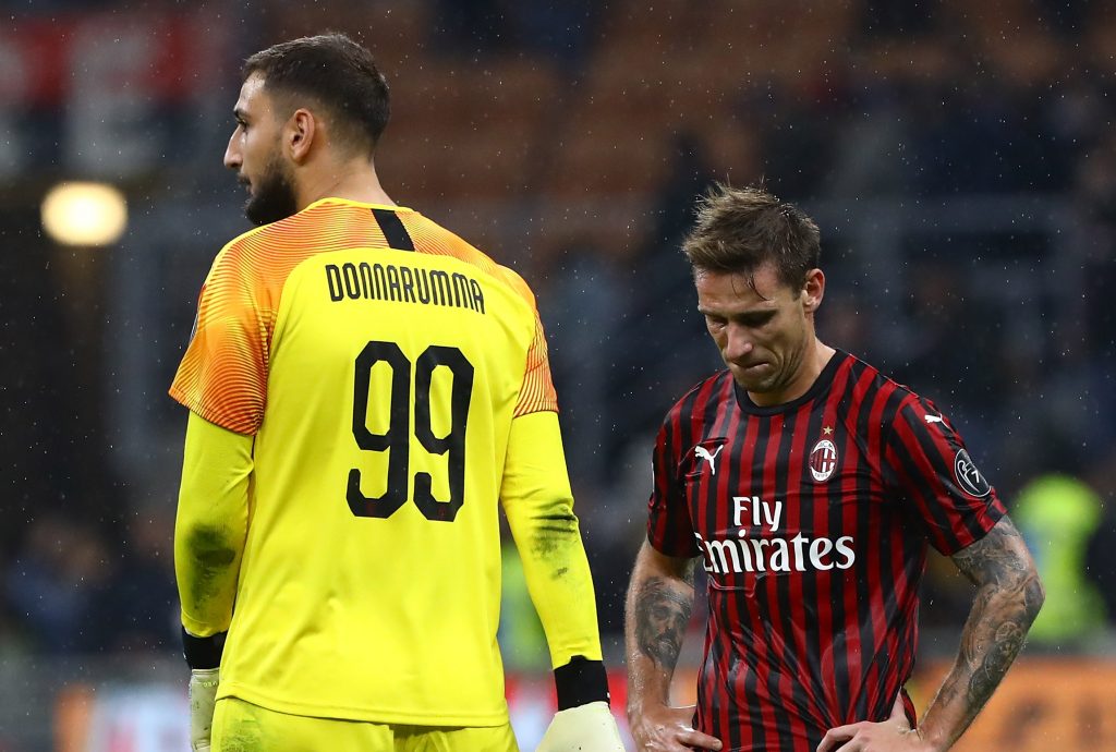 Donnarumma ha postato una foto sul proprio profilo Instagram per caricare la squadra