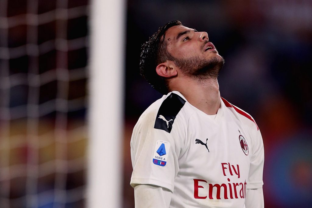 Theo Hernandez con la maglia del Milan