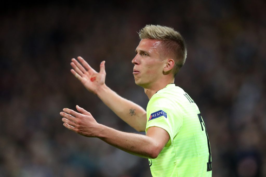 Dani Olmo con la maglia della Dinamo Zagabria