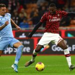 Leao con la maglia del Milan