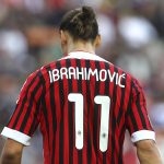 Ibrahimovic con la maglia del Milan