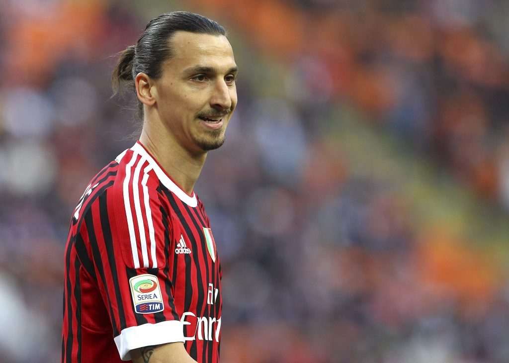 Ibrahimovic con la maglia del Milan