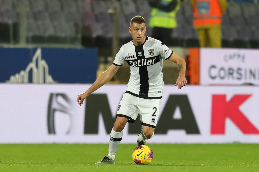 iacoponi con la maglia del Parma