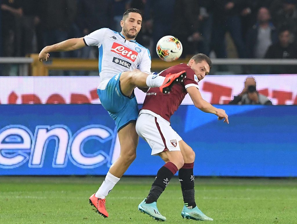 Manolas con la maglia del Napol