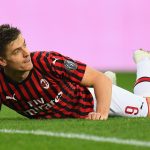 Piatek con la maglia del Milan