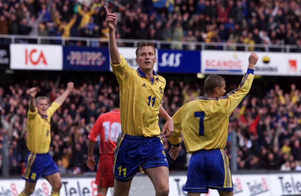 Kennet Andersson, attaccante della Svezia