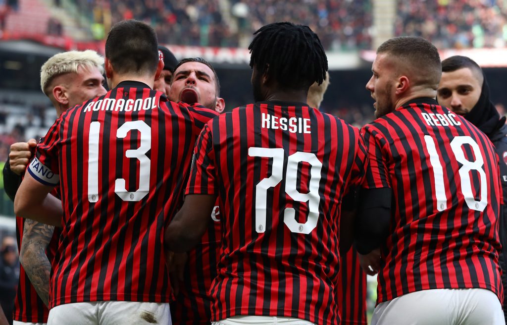 Milan-Udinese: esultanza rossoneri