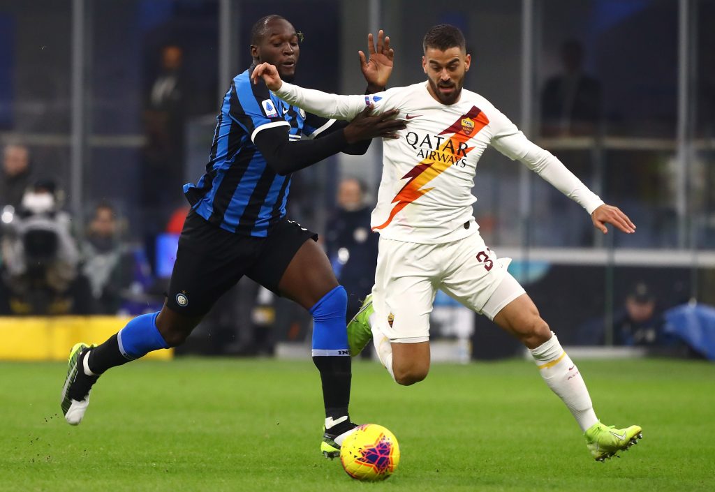 Spinazzola con la maglia della Roma
