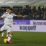 Ibrahimovic con la maglia del Milan